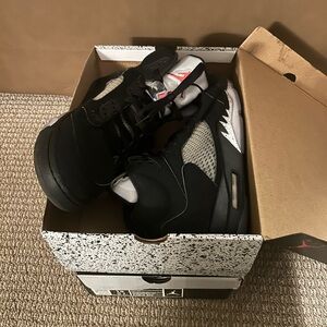 Jordan 5 metallic silver size 12